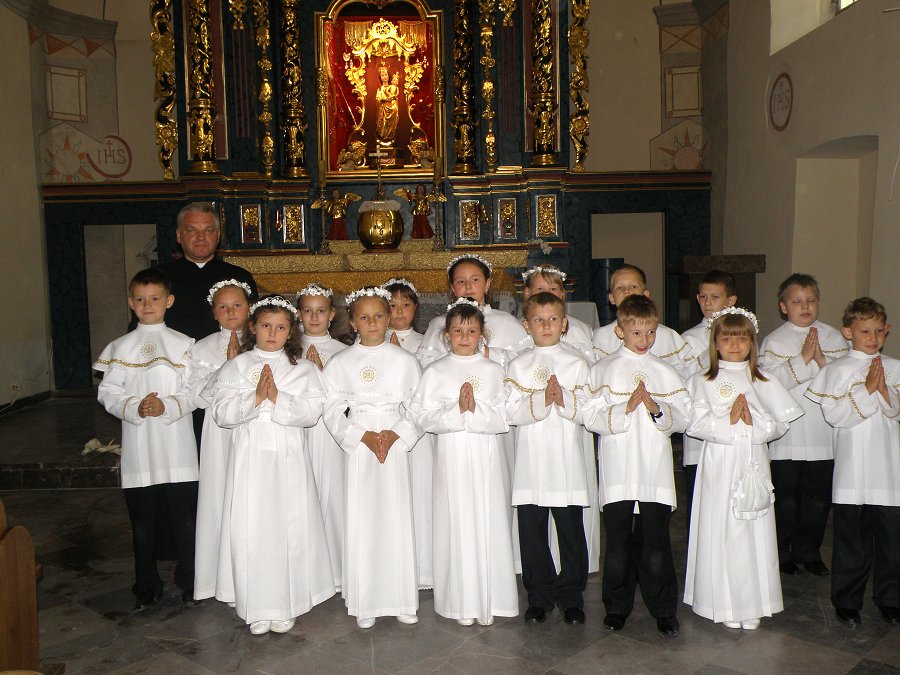 Pielgrzymka Dzieci I-Kom. do Wąwolnicy 2011-06-18