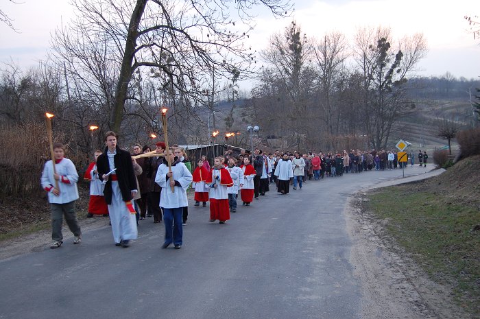 Droga Krzyżowa ulicami Klementowic_2010-03-26